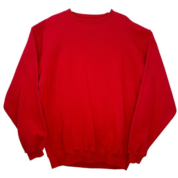 Fox Racing Mens Size L Blank Sweatshirt NOS Red Crew Neck Long Sleeve Streetwear - Picture 1 of 10